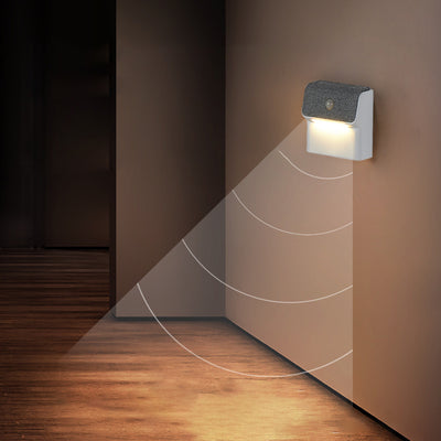 Modern Minimalist ABS Square Magnetic LED Human Sensor Night Light Wall Sconce Lamp For Bedroom