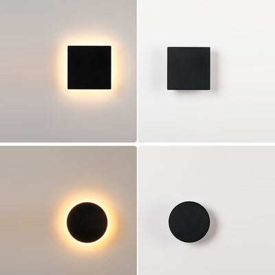 Modern Minimalist Geometric Square Aluminum LED Waterproof Outdoor Wall Sconce Lamp For Outdoor Patio