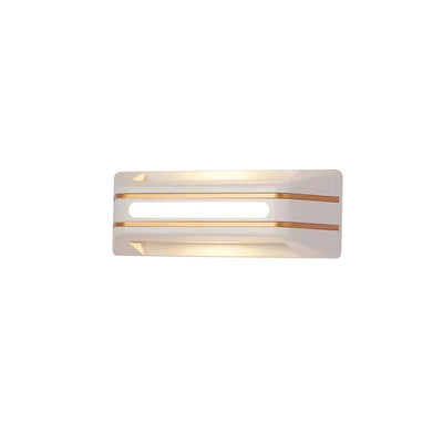 Modern Minimalist Rectangular Aluminum Up And Down Illuminated LED Waterproof Wall Sconce Lamp For Outdoor Patio