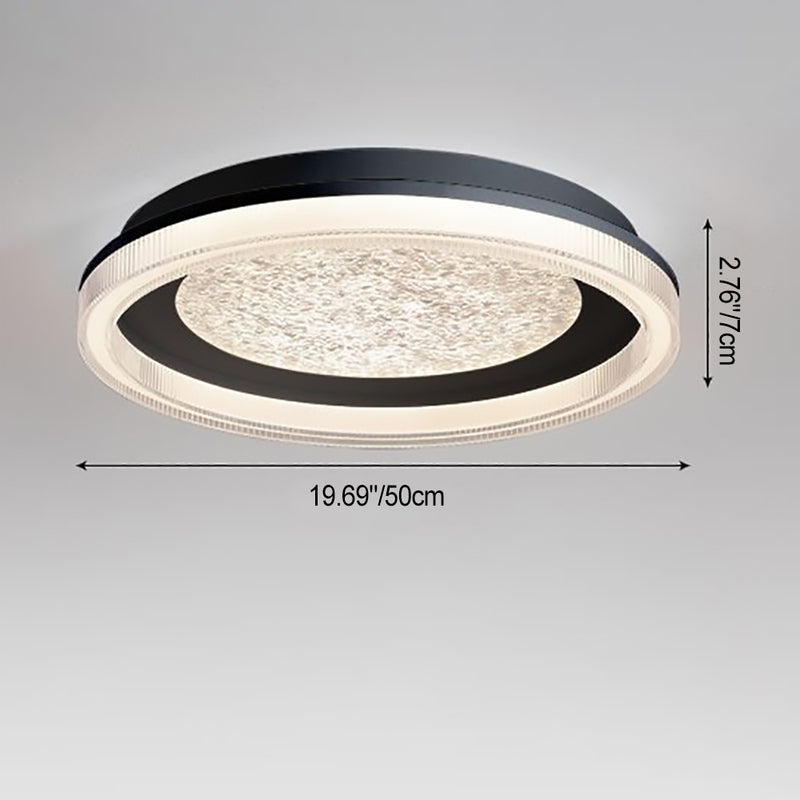 Traditionelle französische Kieselstein-Oval-Massivholz-Acryl-LED-Deckenleuchte für Wohnzimmer 