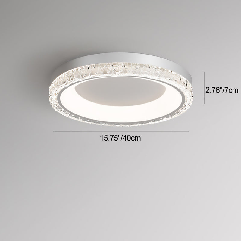 Traditionelle französische Kieselstein-Oval-Massivholz-Acryl-LED-Deckenleuchte für Wohnzimmer 