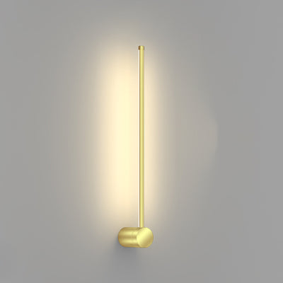 Modern Minimalist Aluminum Geometric Straight Line LED Wall Sconce Lamp For Living Room