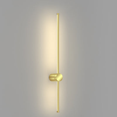 Modern Minimalist Aluminum Geometric Straight Line LED Wall Sconce Lamp For Living Room