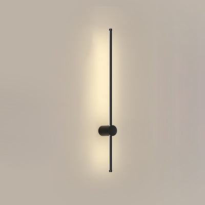 Modern Minimalist Aluminum Geometric Straight Line LED Wall Sconce Lamp For Living Room