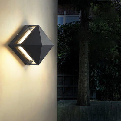 Contemporary Industrial Aluminum PC Square Waterproof LED Outdoor Post Light For Garden