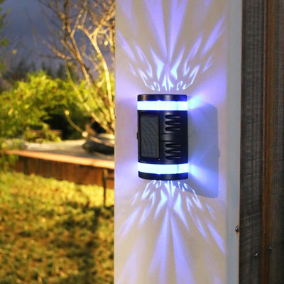 Lámpara de aplique de pared LED de aluminio y PC curva rectangular impermeable creativa contemporánea para patio exterior 