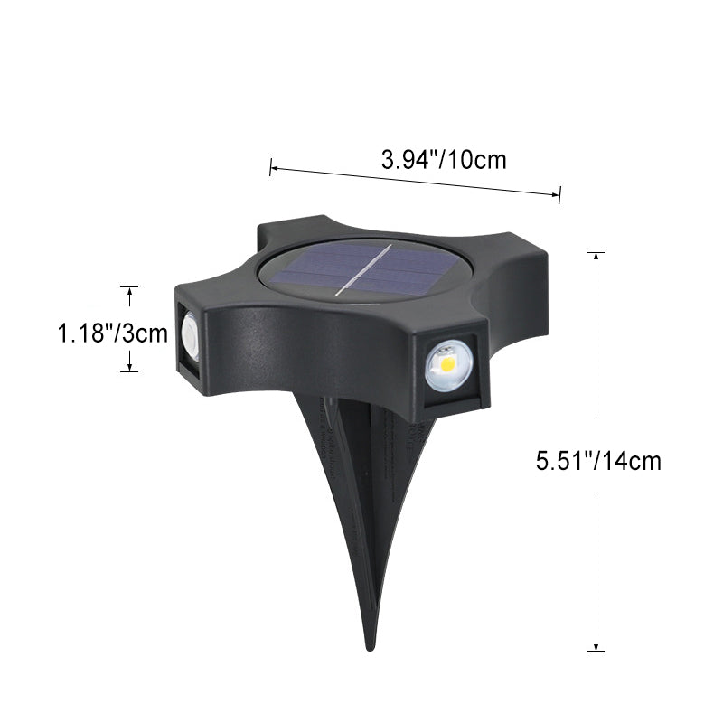 Contemporary Industrial ABS LED Solar Outdoor Ground Insert Landscape Light For Garden