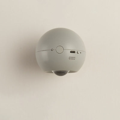 Contemporary Nordic ABS Globe Ball USB Charging Magnetic LED Spotlight Wall Sconce Lamp For Bedroom