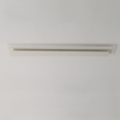 Contemporary Nordic Aluminum Acrylic Straight Line LED Flush Mount Ceiling Light For Bedroom