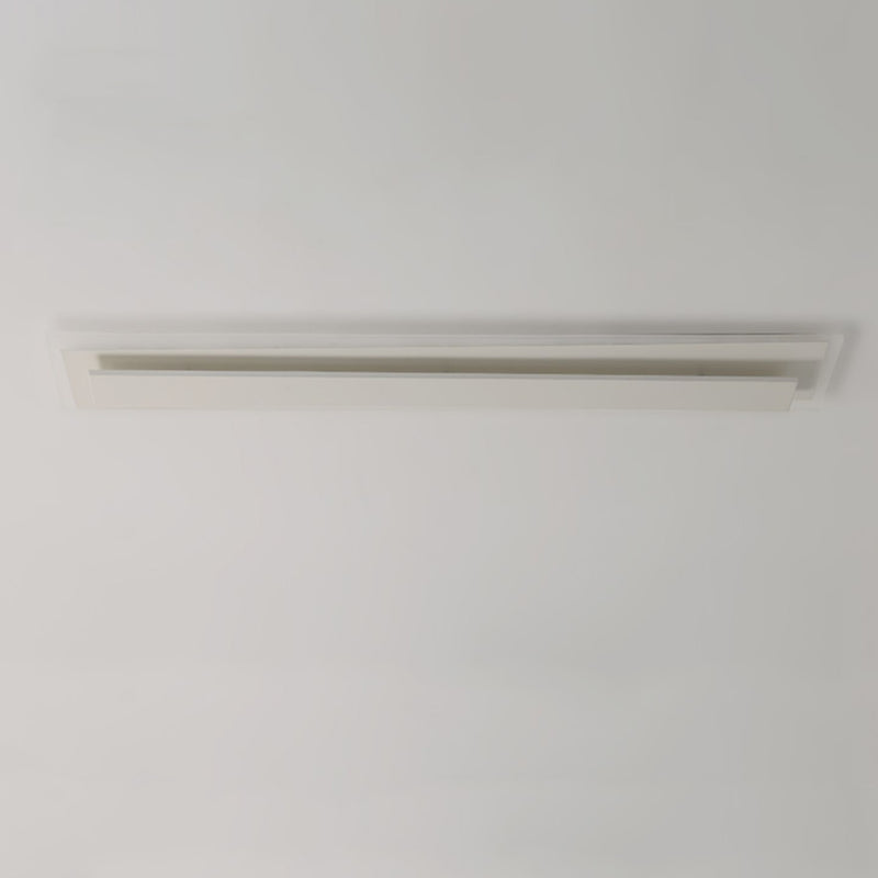 Contemporary Nordic Aluminum Acrylic Straight Line LED Flush Mount Ceiling Light For Bedroom