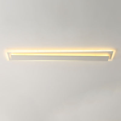 Contemporary Nordic Aluminum Acrylic Straight Line LED Flush Mount Ceiling Light For Bedroom