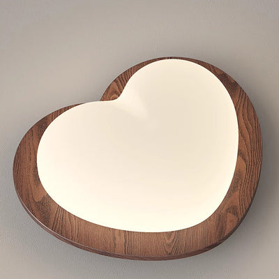 Contemporary Nordic Rubber Wood PE Star Bubble Shade LED Flush Mount Ceiling Light For Bedroom