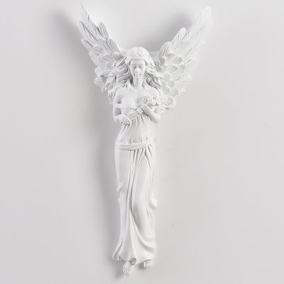 Traditional French Angel Resin Design LED Wall Sconce Lamp For Living Room