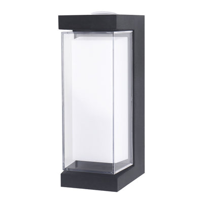 Contemporary Simplicity Plastic Column LED Waterproof Outdoor Wall Sconce Lamp For Garden