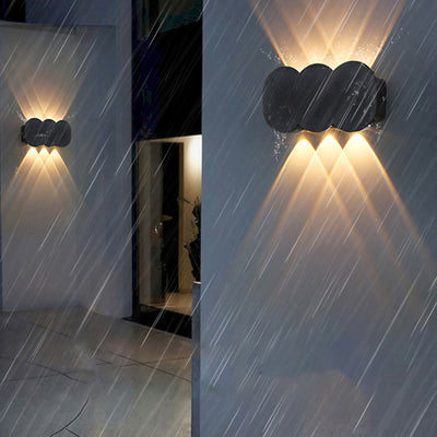 Contemporary Simplicity Aluminum Gourd Shade LED Waterproof Outdoor Wall Sconce Lamp For Garden