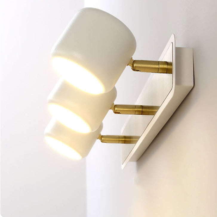 Modern Simplicity Cylinder Aluminum Iron LED Vanity Light Mirror Front Wall Sconce Lamp For Bathroom