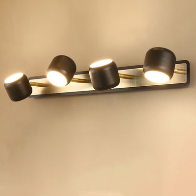 Modern Simplicity Cylinder Aluminum Iron LED Vanity Light Mirror Front Wall Sconce Lamp For Bathroom