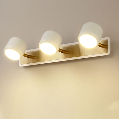 Modern Simplicity Cylinder Aluminum Iron LED Vanity Light Mirror Front Wall Sconce Lamp For Bathroom