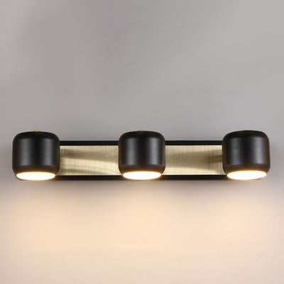 Modern Simplicity Cylinder Aluminum Iron LED Vanity Light Mirror Front Wall Sconce Lamp For Bathroom