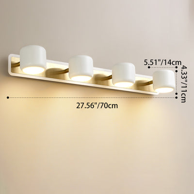 Lámpara Aplique de Pared Frontal de Espejo con Luz LED de Tira Rectangular Minimalista 