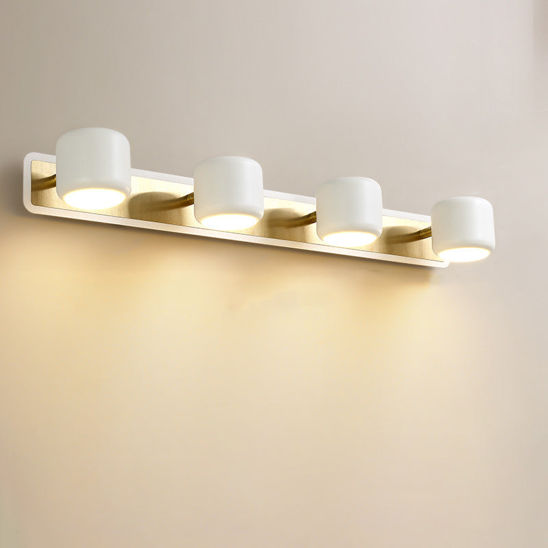 Moderne Einfachheit Zylinder Aluminium Eisen LED Vanity Light Spiegel Front Wandleuchte für Badezimmer 