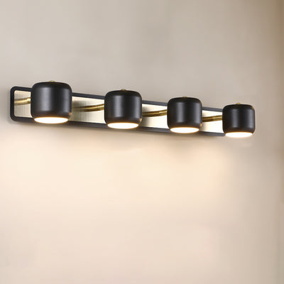 Modern Simplicity Cylinder Aluminum Iron LED Vanity Light Mirror Front Wall Sconce Lamp For Bathroom