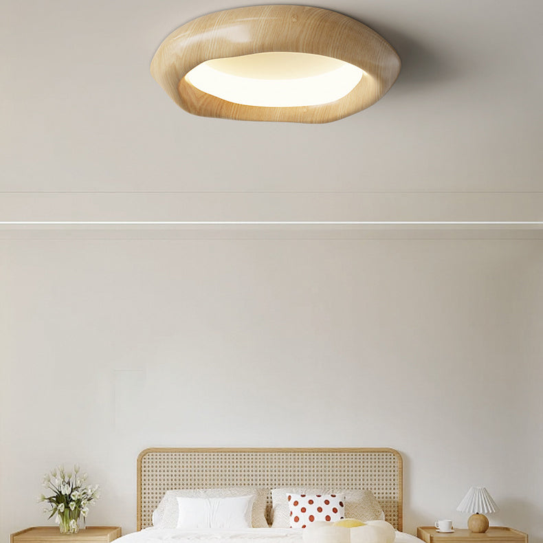 Contemporary Scandinavian Round Iron Acrylic LED Flush Mount Ceiling Light For Bedroom