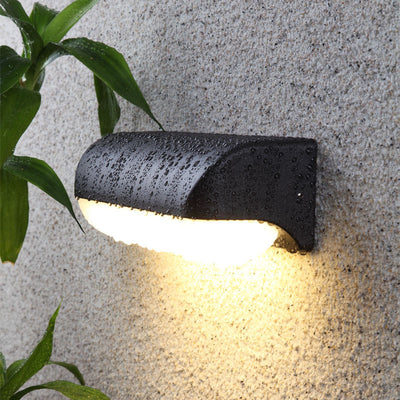 Modern Minimalist Waterproof Cylindrical Rectangular Linear Aluminum PC LED Wall Sconce Lamp For Balcony