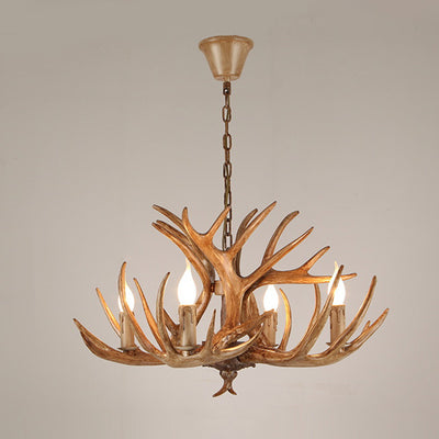 Modern Art Deco Antler Shaped Iron PVC 4/6/8/9/12 Light Chandelier For Dining Room