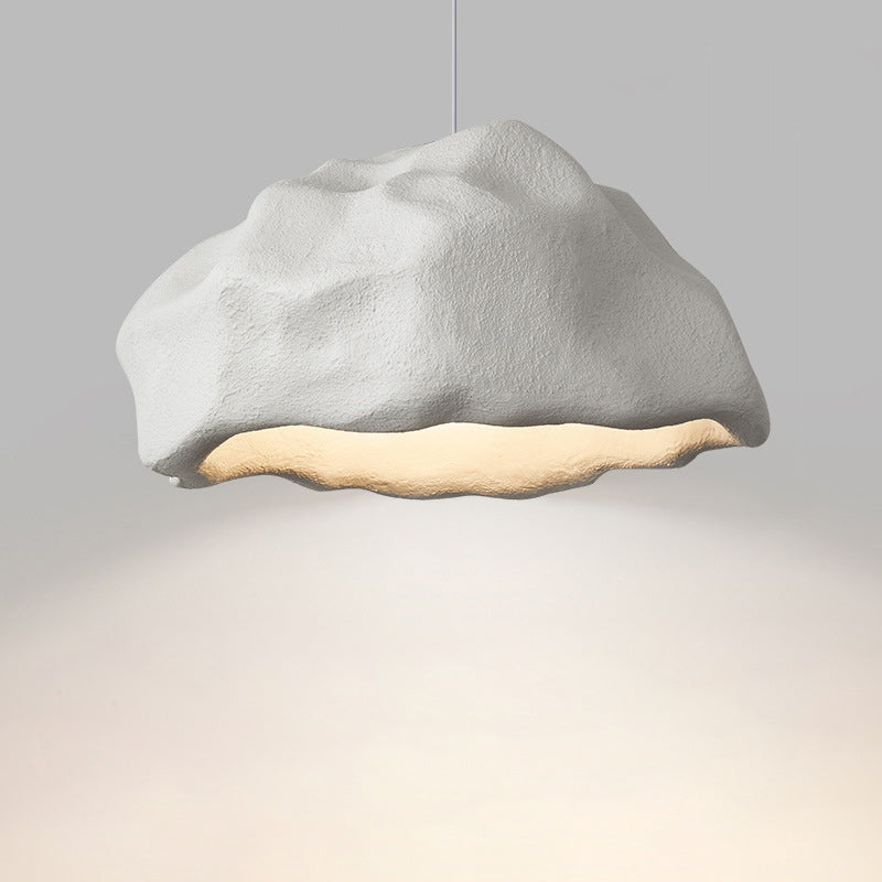 Contemporary Creative Rock Stone Shape Polystyrene 1-Light Pendant Light For Bedroom