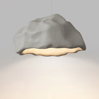 Contemporary Creative Rock Stone Shape Polystyrene 1-Light Pendant Light For Bedroom