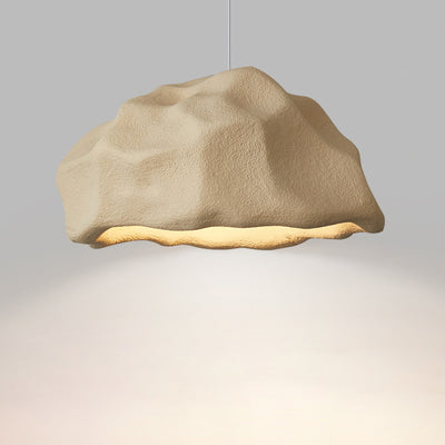 Contemporary Creative Rock Stone Shape Polystyrene 1-Light Pendant Light For Bedroom