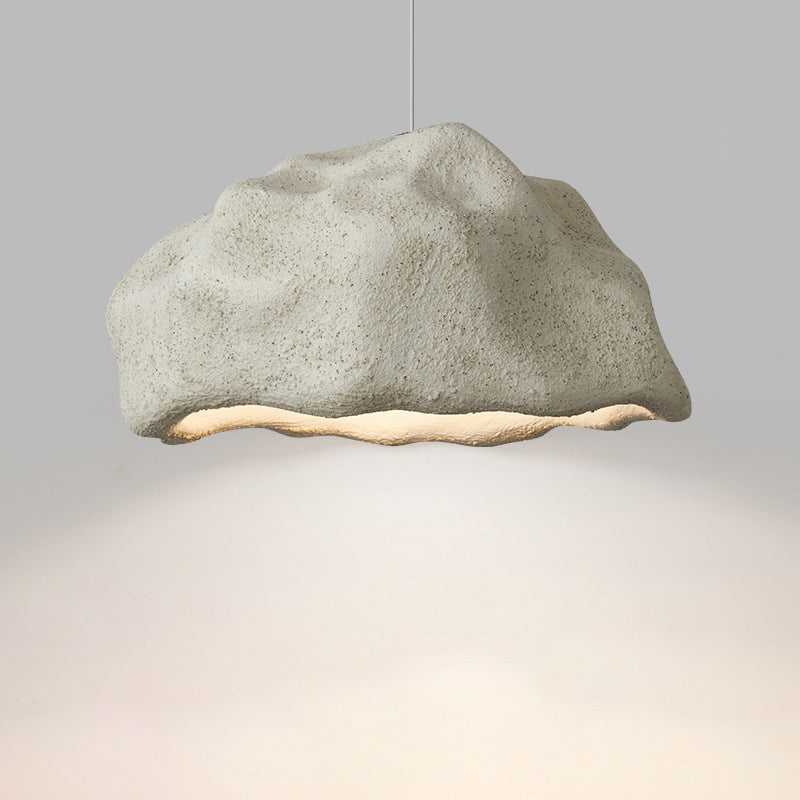 Contemporary Creative Rock Stone Shape Polystyrene 1-Light Pendant Light For Bedroom