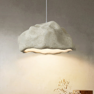 Contemporary Creative Rock Stone Shape Polystyrene 1-Light Pendant Light For Bedroom