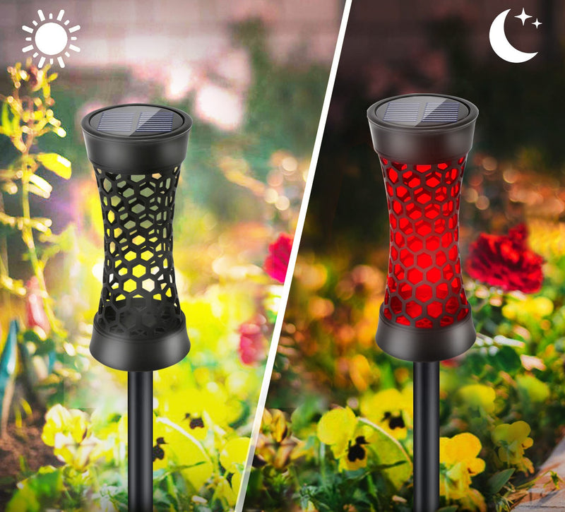 Modern Art Deco Solar Waterproof Cylindrical ABS Plastic LED Outdoor Light For Garden