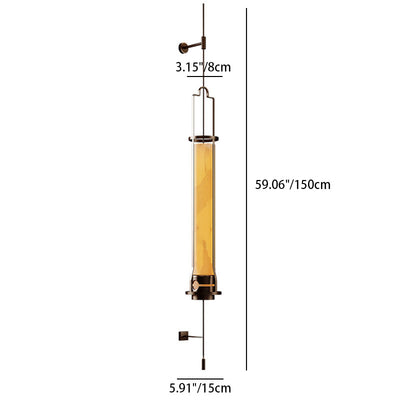 Moderne Luxus Zylindrischen Linear Eisen Glas LED Wand Leuchte Lampe Für Schlafzimmer 