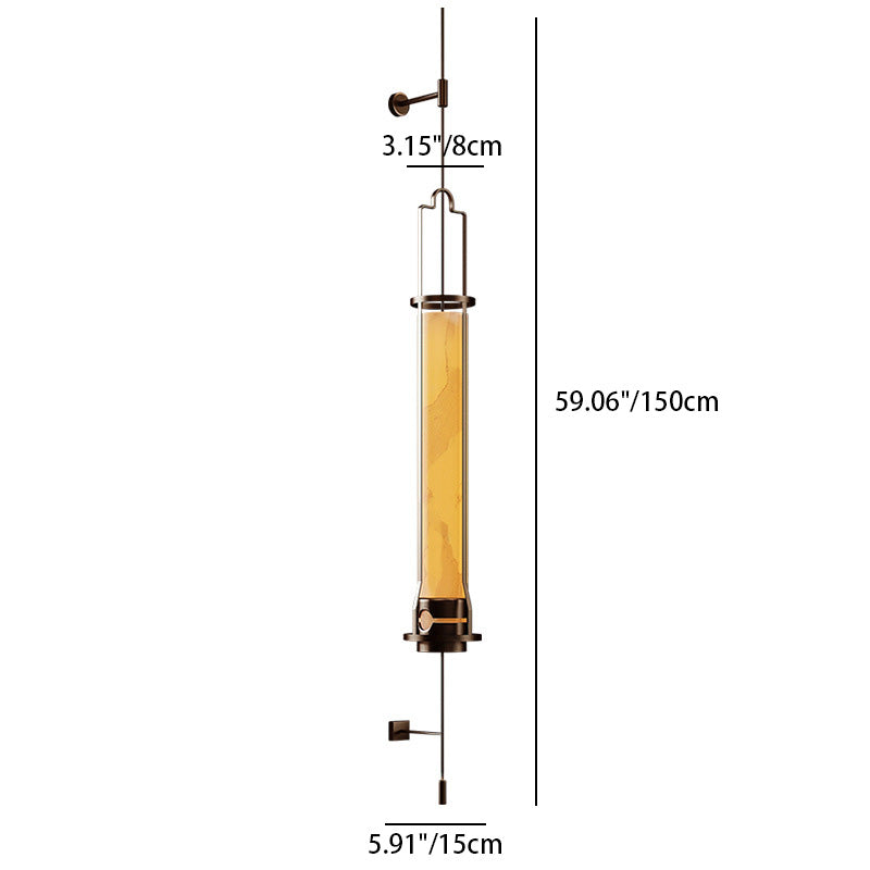 Moderne Luxus Zylindrischen Linear Eisen Glas LED Wand Leuchte Lampe Für Schlafzimmer 