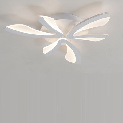 Contemporary Scandinavian Dandelion Dome Hardware Acrylic LED Flush Mount Ceiling Light For Bedroom