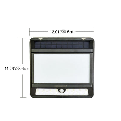 Modern Minimalist Solar Waterproof PP Rectangle LED Outdoor Light For Garden