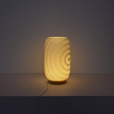 Modern Minimalist USB Cylinder Plastic LED Table Lamp For Bedroom