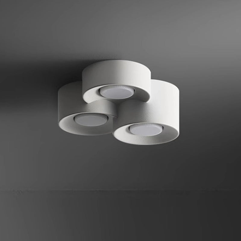 Moderne minimalistische runde Zylinder Downlight Spotlight Eisen Acryl LED Unterputz Deckenleuchte für Schlafzimmer 