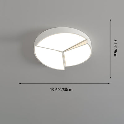 Moderne minimalistische runde quadratische rechteckige Blockkombination Eisen Acryl LED Unterputz Deckenleuchte für Schlafzimmer 