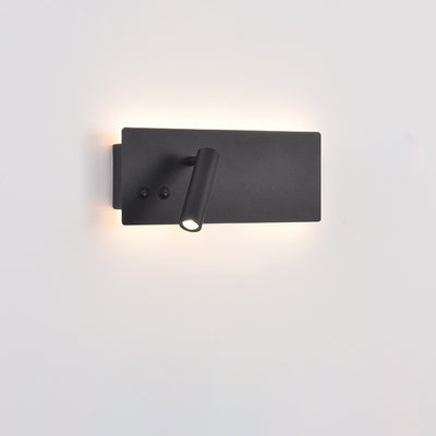 Moderne minimalistische rechteckige Zylinder Scheinwerfer Eisen Aluminium LED Wandleuchte Lampe für Schlafzimmer 