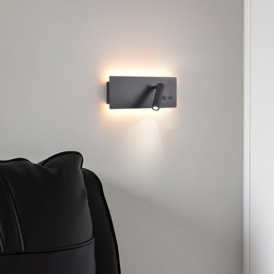 Moderne minimalistische rechteckige Zylinder Scheinwerfer Eisen Aluminium LED Wandleuchte Lampe für Schlafzimmer 