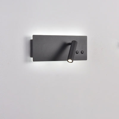 Moderne minimalistische rechteckige Zylinder Scheinwerfer Eisen Aluminium LED Wandleuchte Lampe für Schlafzimmer 