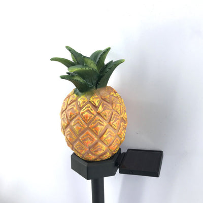 Contemporary Creative Solar Waterproof Cactus Pineapple Plastic LED Outdoor Light For Outdoor