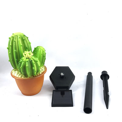 Contemporary Creative Solar Waterproof Cactus Pineapple Plastic LED Outdoor Light For Outdoor