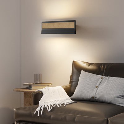 Modern Minimalist Rotatable Rectangular Linear Silicone Aluminum LED Wall Sconce Lamp For Bedroom