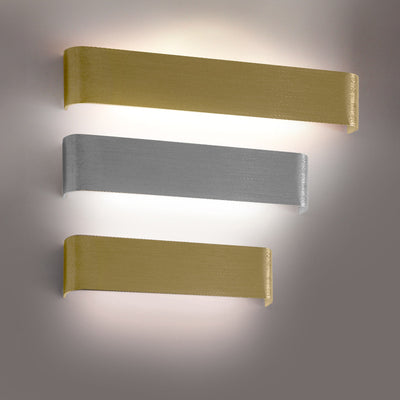 Moderne minimalistische rechteckige LED-Wandleuchte aus Aluminium und Acryl für Schlafzimmer 