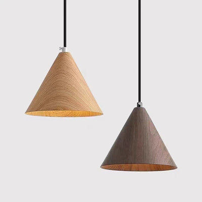 Contemporary Scandinavian Round Cone Iron 1-Light Pendant Light For Bedroom